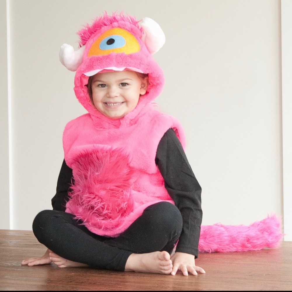 One Eyed Pink Monster Toddler Costume Halloween 2T